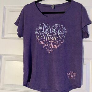 The Band's Visit Broadway Musical Scoop Neck Tee Shirt Size S